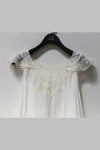 marc le bihan lace double layer dress 2191 WHITE white